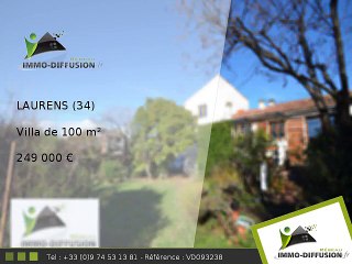 Villa A vendre Laurens 100m2 - Nord beziers