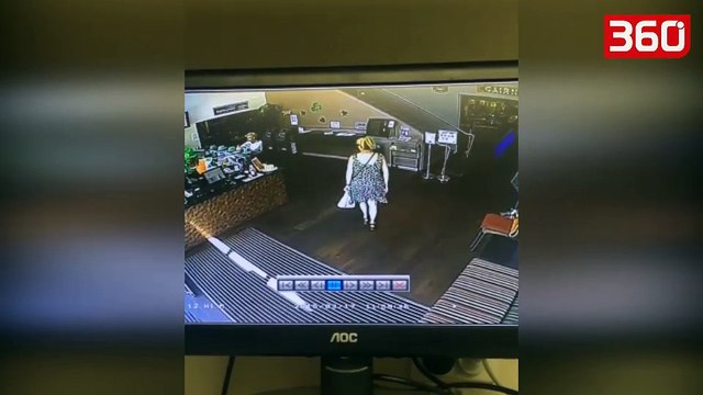 Kamerat kapin momentin e sikletshëm kur gruaja bën m**** në mes të restorantin, një burrë më pas... (360video)