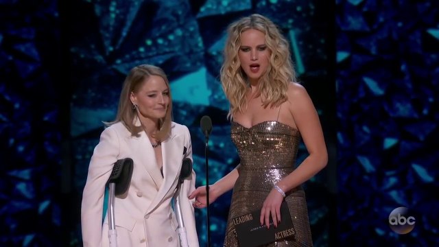 Jodie Foster and Jennifer Lawrence Present the Oscar 2018 Best Actress Nominees