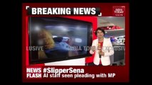 Exclusive Video Of Shiv Sena MP, Gaikwad Slapping Air India Staff