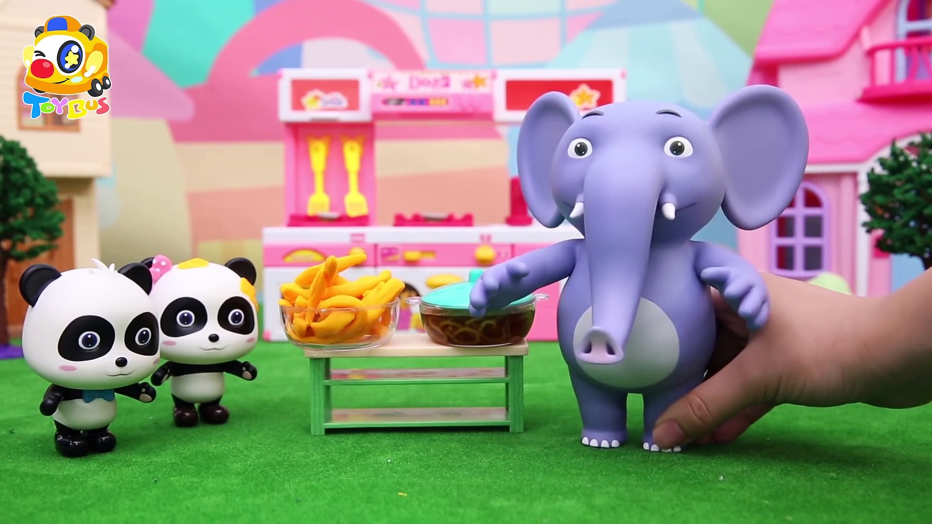 Panda Kiki and Miumiu's Noodle Cooking Competition - Play Dough for Kids -  Kids Toys - ToyBus - video Dailymotion