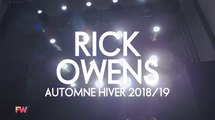RICK OWENS I Fashion Week By ELLE Girl Automne Hiver 2018-2019 ! MODULE #5