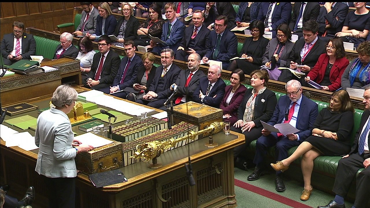 PM heckled by MPs as she updates House of Commo...