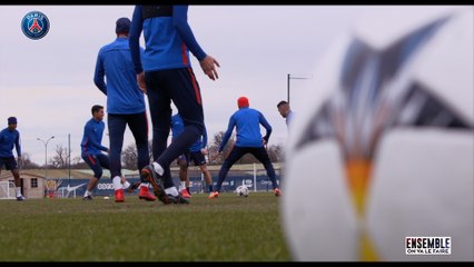 Entraînement avant le choc face au Real Madrid