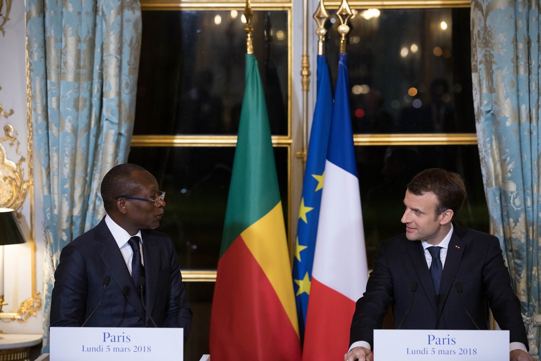 Déclaration conjointe d'Emmanuel Macron et de Patrice Talon, Président de la République du Bénin