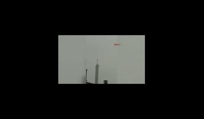 Küçük Çamlıca Televizyon Kulesi'ne yıldırım düştü
