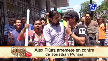 Alex Plúas arremete en contra de Jonathan Punina