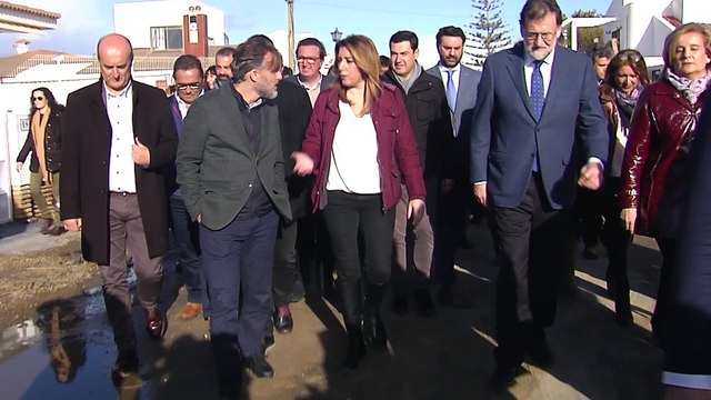 Rajoy y Díaz trabajarán juntos para paliar los daños del temporal