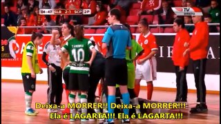 Adeptos do Benfica desejam a MORTE a atleta do Sporting com o cântico 