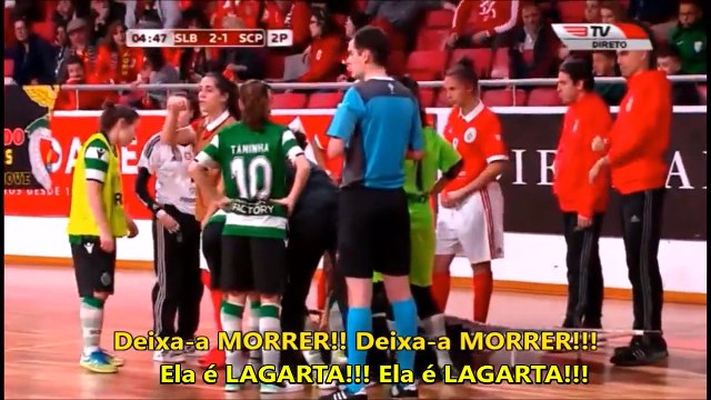 Adeptos do Benfica desejam a MORTE a atleta do Sporting com o cântico Deixa-a Morrer