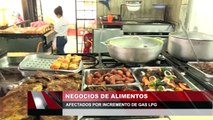 Negocios de alimentos afectados por incrementos de gas lpg