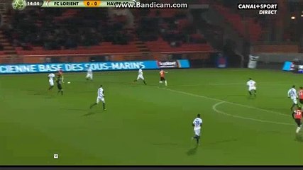 Hamel  Goal  HD    Lorient 1 - 0	 Le Havre  05-03-2018