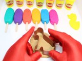 Play Doh Popsicle Ice Cream Learn Colors & Number with Baby Molds & Surprise Toys for Children