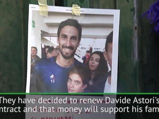Fiorentina renew Astori's contract to support his family