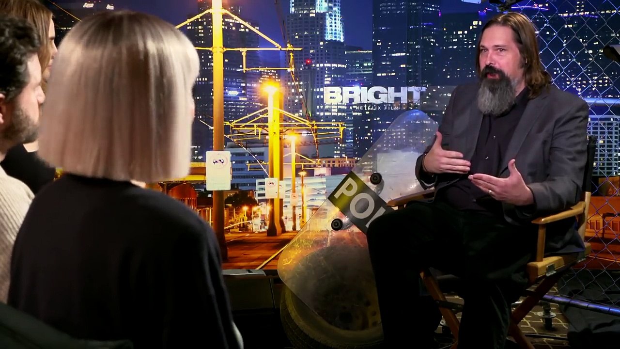 Noomi Rapace, Edgar Ramirez & Lucy Fry BRIGHT Exclusive Interview (2017) Netflix