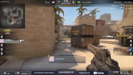 This is one hell of a way to win a 1v4 with only a Deagle!