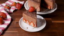 Strawberry Chocolate Mousse Cake Is The Most Decadent Cake You'll Ever Make