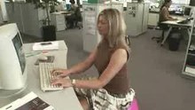 lady at work
