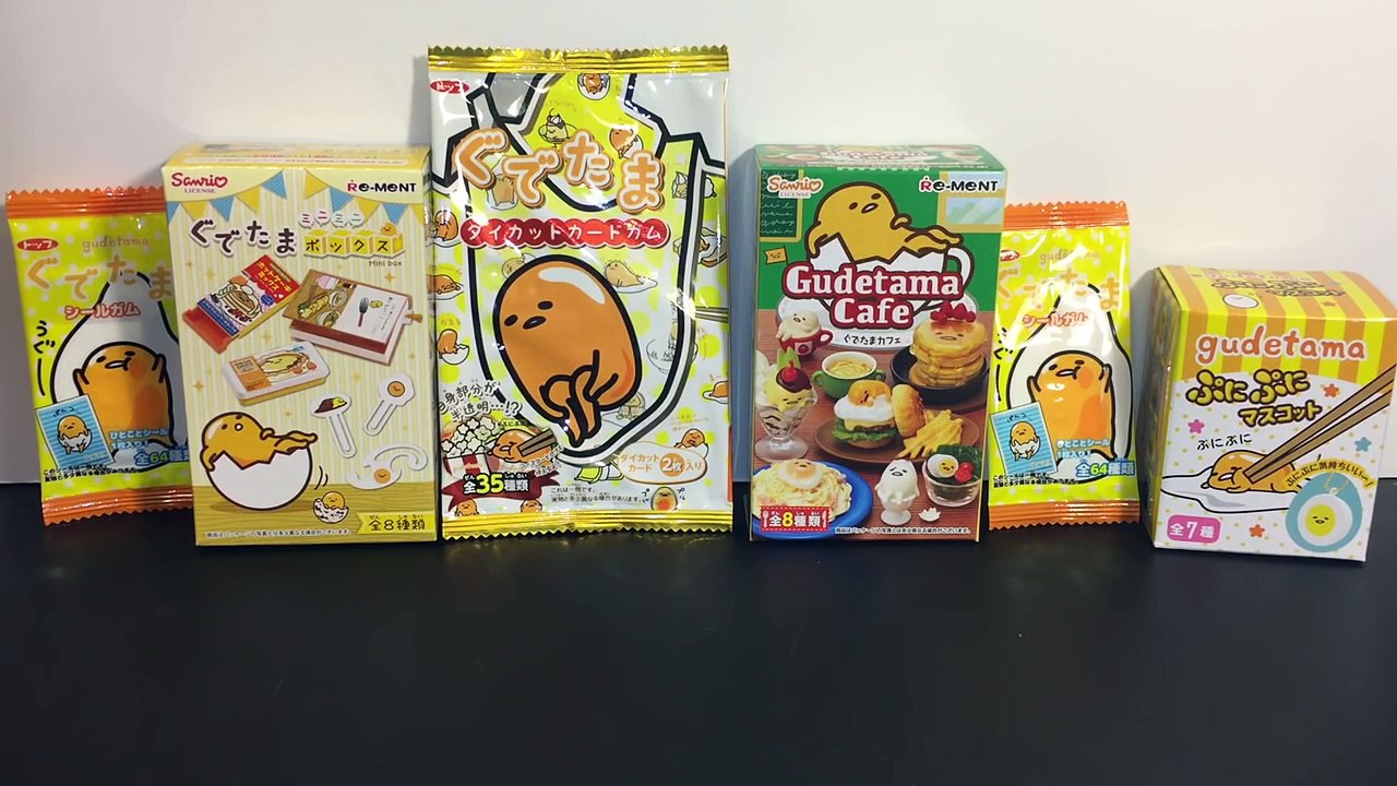 Gudetama Sanrio & Re-ment Japanese Blind Boxes & Bags Toy Opening
