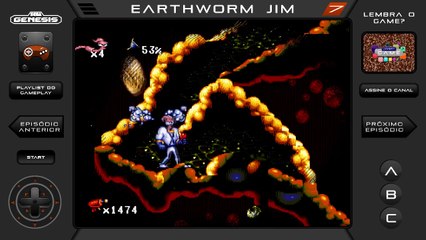 Earthworm Jim #7 - O Intestino Zoado - Gameplay Mega Drive