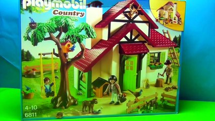Playmobil Country 6811 Casa padurarului cu animale domestice unboxing si review Bogdan`s Show