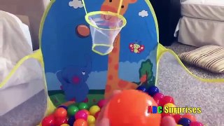 Learn Colors for Children and Toddlers Learn with Ryan Toys Ball Pit Spelling Dubble Bubble Gum