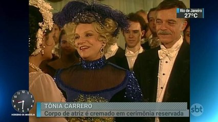 Corpo da atriz Tônia Carrero foi cremado nesta segunda-feira no Rio