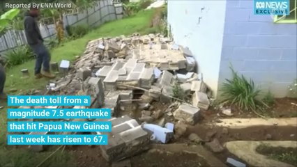 Papua New Guinea earthquake death toll rises to 67