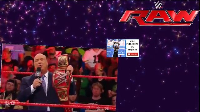 Roman Reigns Challenges Paul Heyman (Brock Lesnar) _ WWE Raw 5 March 2018 Monday
