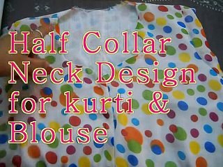 Sew Latest half collar High Neck design easy