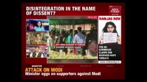 Video Of Anti-India Slogans Being Shouted In Ramjas College