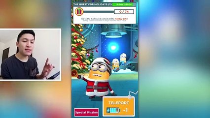 SANTA MINION!!! Despicable Me: Minion Rush Christmas Update Gameplay