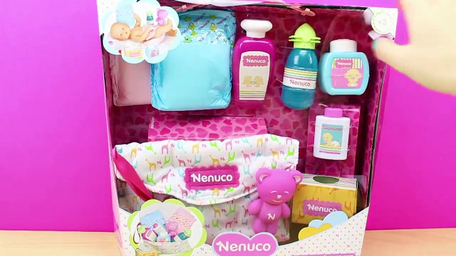Nenuco - Bolso cambiador Famosa | Muñeca bebe Nenuco en español | Handbag Nenuco Baby Doll
