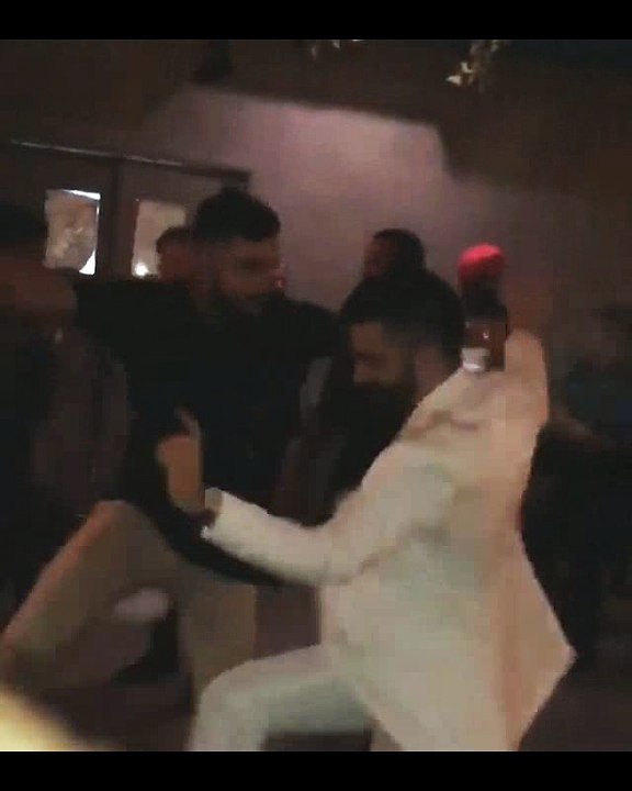 VIRAT KOHLI AND SIKHAR DHAWAN BHANGRA DANCE IN FRIENDS WEDDING