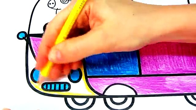 Coloring pages Peppa Pig with My Little Pony - Coloring Video