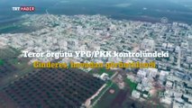 YPG/PKK işgalindeki Cinderes havadan görüntülendi