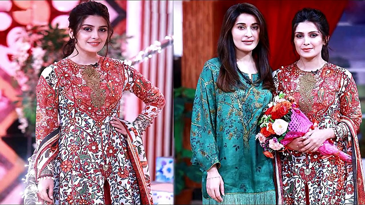 Ayeza Khan At Shaista Lodhi's Morning Show