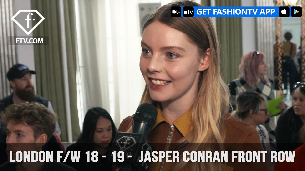 London Fashion Week Fall/Winter 18-19 - Jasper Conran Front Row | FashionTV | FTV
