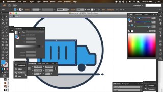 Design Flat Line Icon Adobe Illustrator Timelapse Tutorial 2018