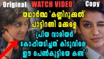 യഥാർത്ഥ കണ്ണിറുക്കൽ പാട്ട് പുറത്ത് | Oneindia Malayalam