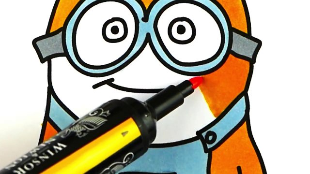 How to Draw Minions - Drawing and Coloring for Childrens | Creativity for Kids -Kids Drawing method