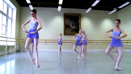 Vaganova Ballet Academy. Jumps, Classical Dance Exam. Girls, 4th class. new