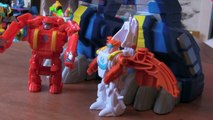 Dinobots Transformers Rescue Bot Toys - Blades the Pterodyl and Heatwave The Brontosaurus