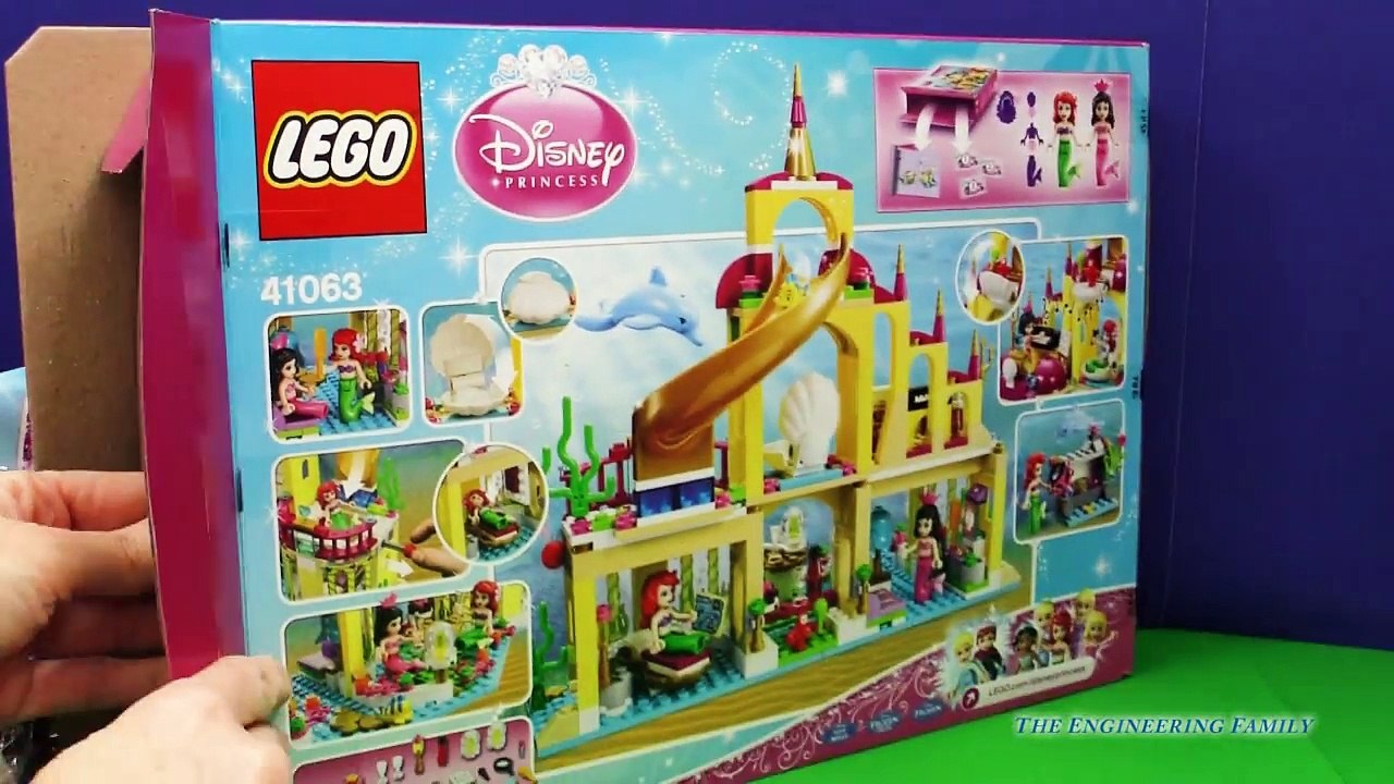 LITTLE MERMAID Princess Lego Ariel Undersea Castle Toys Video