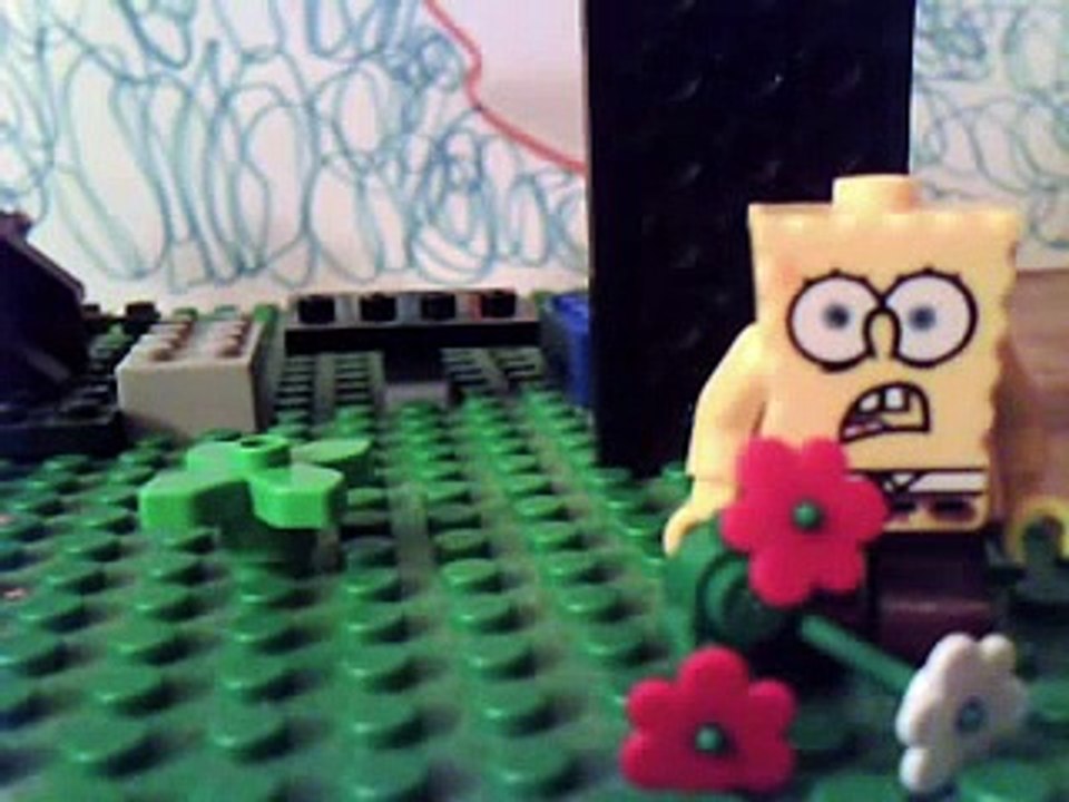 lego spongebob tea at the treedome