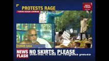 Protest Against Vishal Dadlani Over Mocking Jain Monk Tarun Sagar