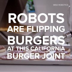 This robot flips burgers