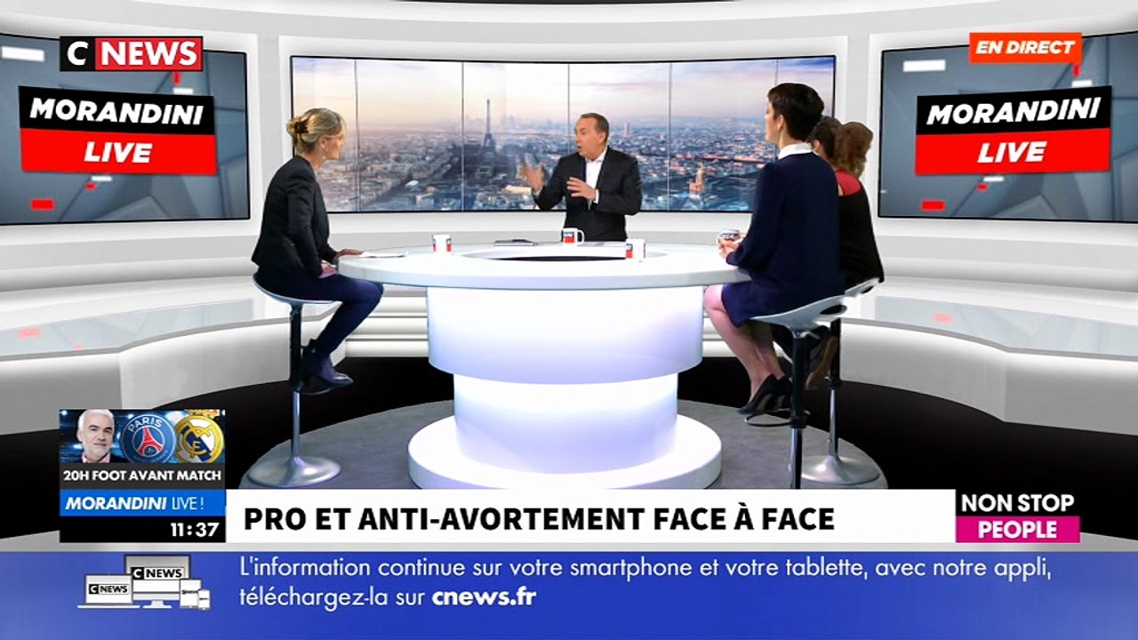 Pro et anti-avortement, regardez le face à face très tendu ce matin en direct dans "Morandini Live" sur Cnews et Non Sto
