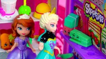 Disney Frozen Queen Elsa, MLP Applejack at Shopkins Small Mart Opening Season 3 12 Pack Video