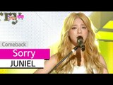 [Comeback Stage] JUNIEL - Sorry, 주니엘 - 쏘리 Show Music core 20150822